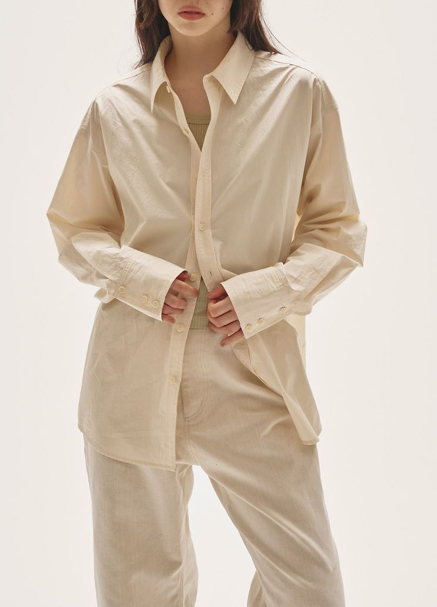 簡約質感長版襯衫